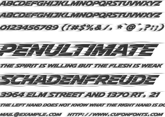 Braaap font preview