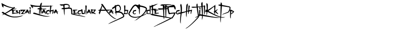 Zenzai Itacha Regular font