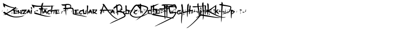 Zenzai Itache Regular font