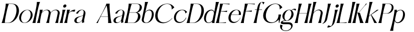 Dolmira font