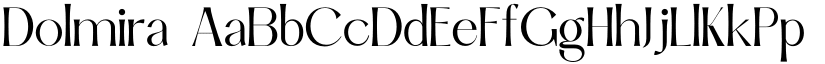 Dolmira font