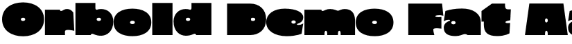 Orbold Demo Fat font