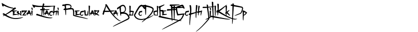Zenzai Itachi Regular font