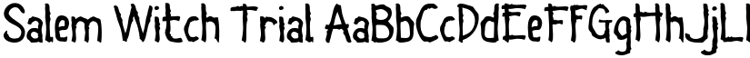 Salem Witch Trial font