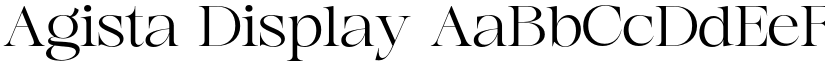 Agista Display font