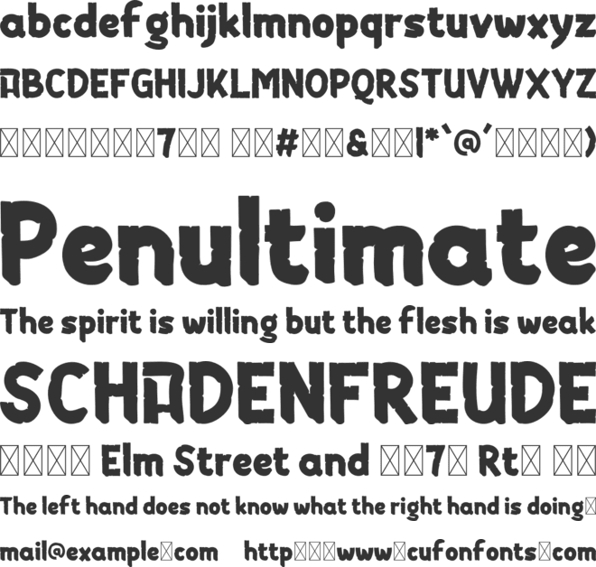 Antvesh Trial font preview
