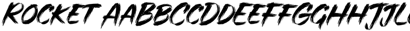Rocket font