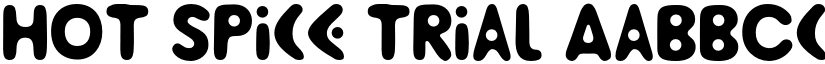 Hot Spice Trial font