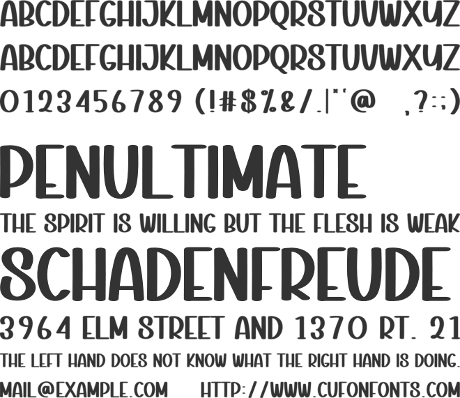 Vintage Farmhouse font preview