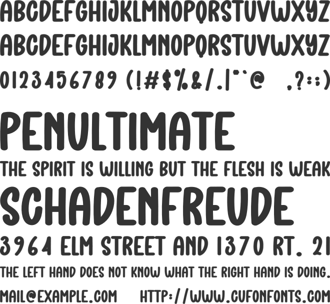 Hello Baby font preview