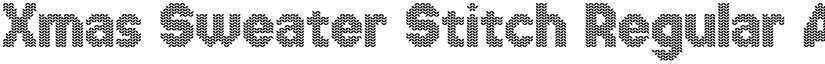 Xmas Sweater Stitch Regular font