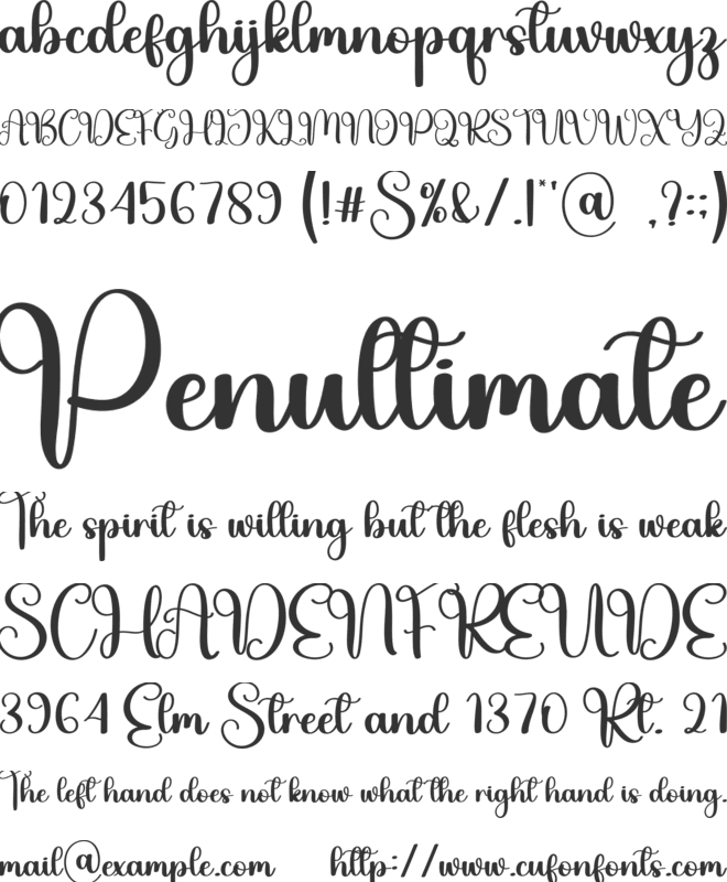 Ready font preview