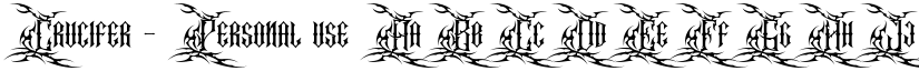 Crucifer - Personal use font download