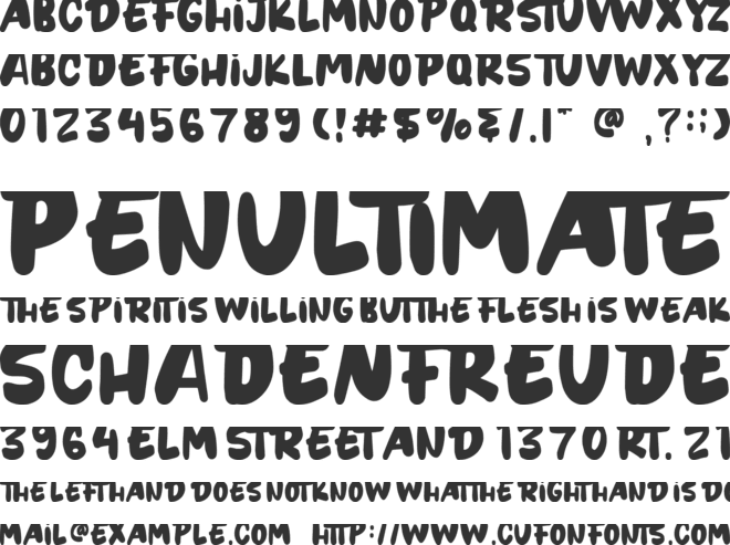 Tacoliga - Personal use font preview
