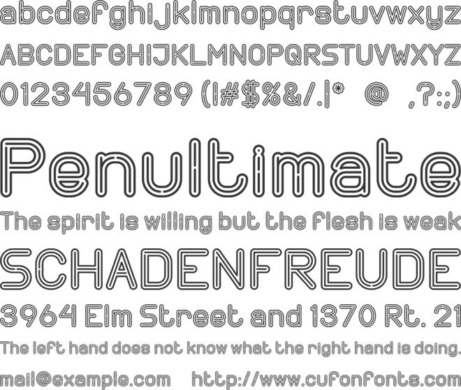 Neontara font preview