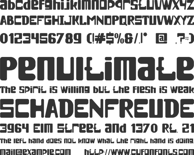 Retrocube font preview