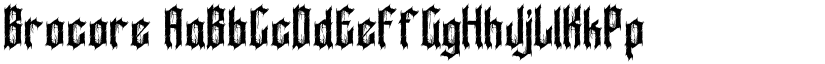Brocore font download
