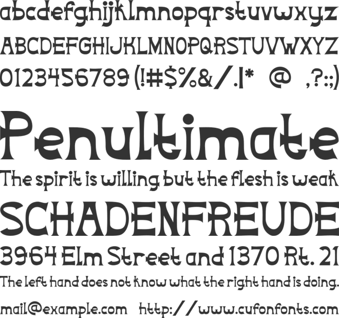 Rancho Camino font preview