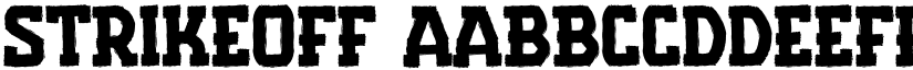 Strikeoff font download