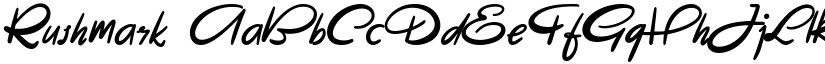 Rushmark font download