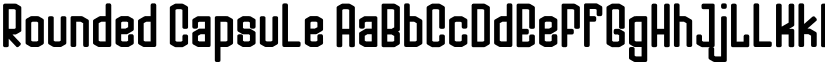 Rounded Capsule font download