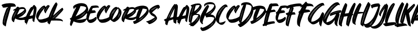 Track Records font download