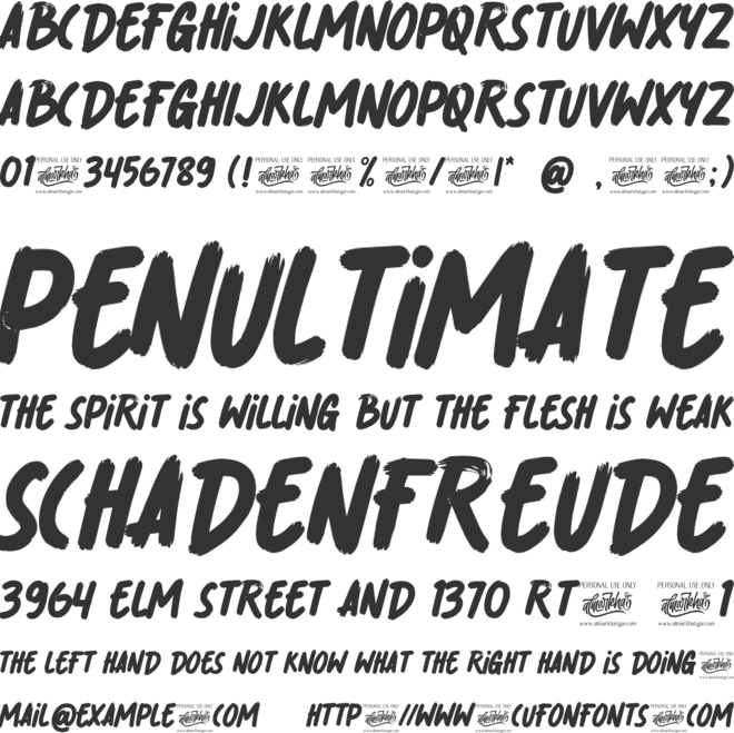 Monolog Show font preview
