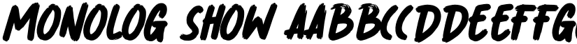 Monolog Show font download