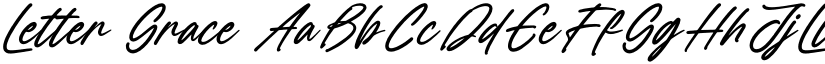 Letter Grace font download