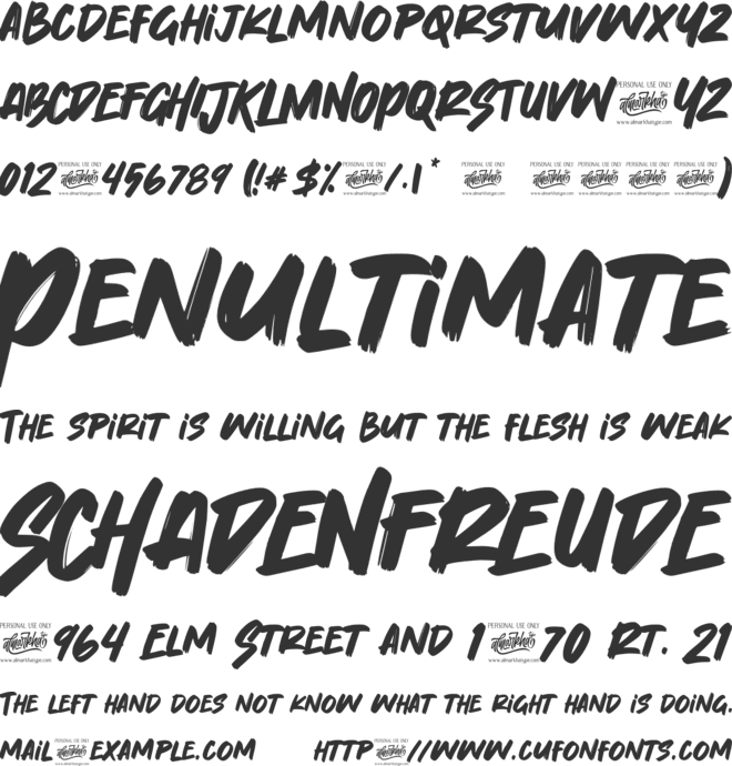 Broomsky font preview