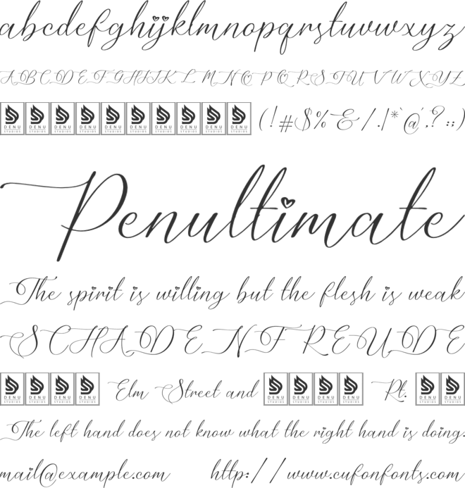 Mielssai font preview