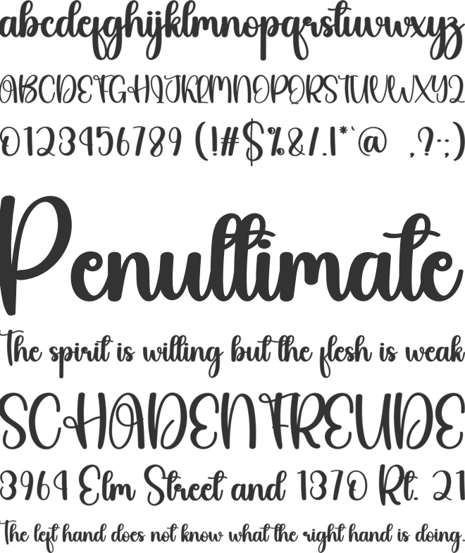 Quality font preview