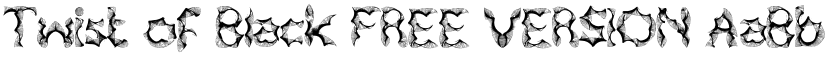 Twist of Black FREE VERSION font download