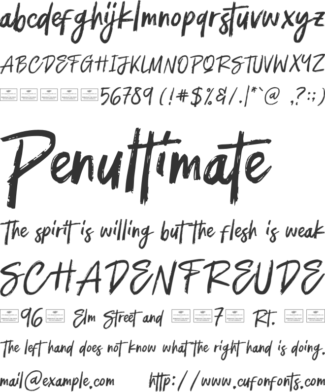 Hollowstone Free font preview