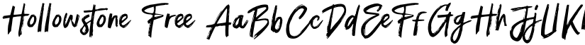 Hollowstone Free font download
