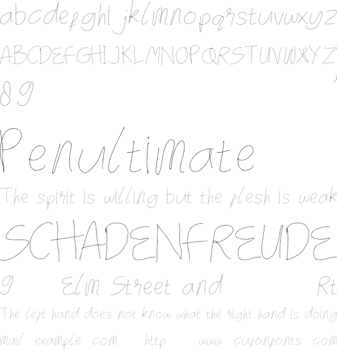 Baycato font preview