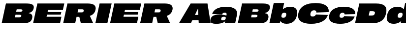BERIER font