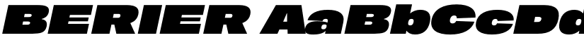 BERIER font