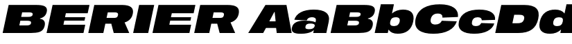 BERIER font