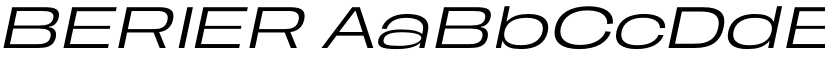 BERIER font