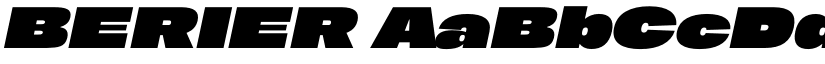 BERIER font