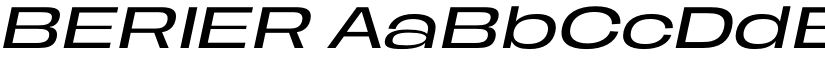 BERIER font