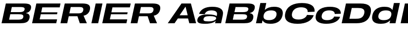 BERIER font