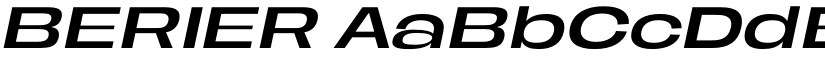 BERIER font