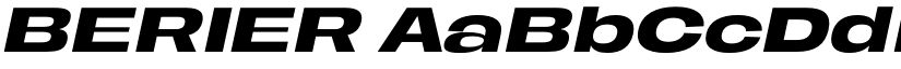 BERIER font