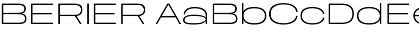 BERIER font