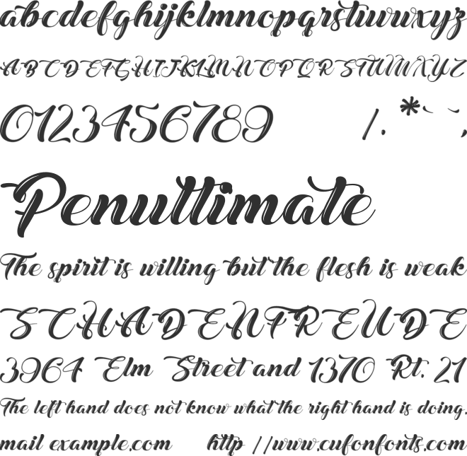 Christmas in Finland font preview