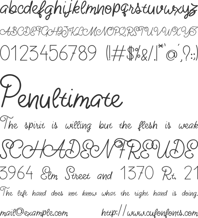 Jollyquill font preview