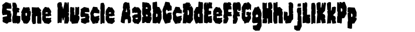 Stone Muscle font