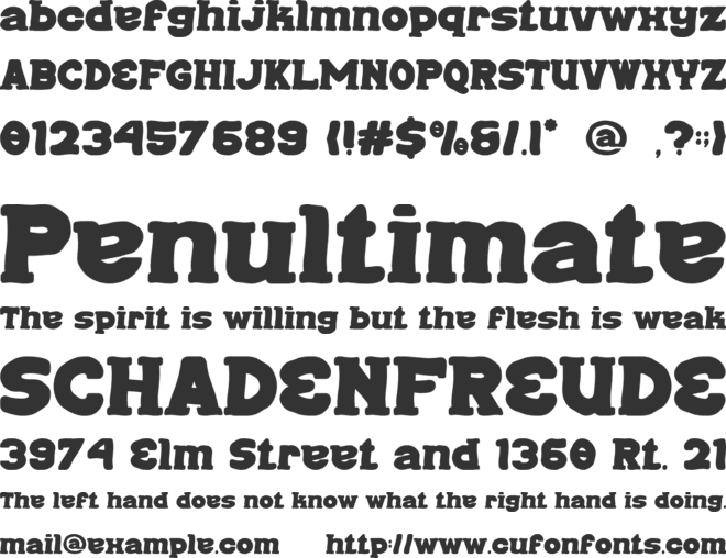Snack Pillow font preview